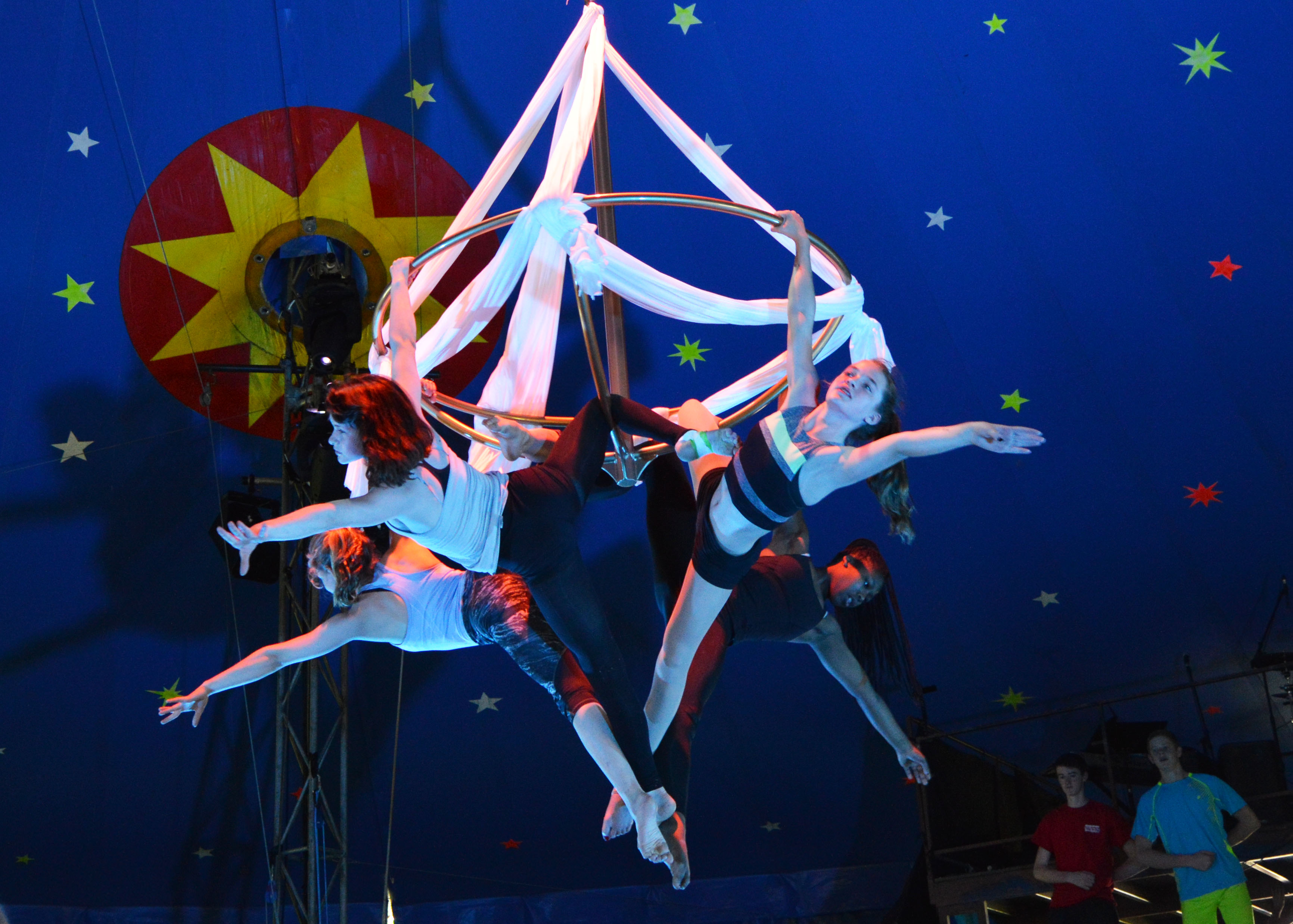 A peek at the chandelier act 2015 Circus Smirkus Aerial Coach Alisan Funk co-written by Coach Eve Diamond.