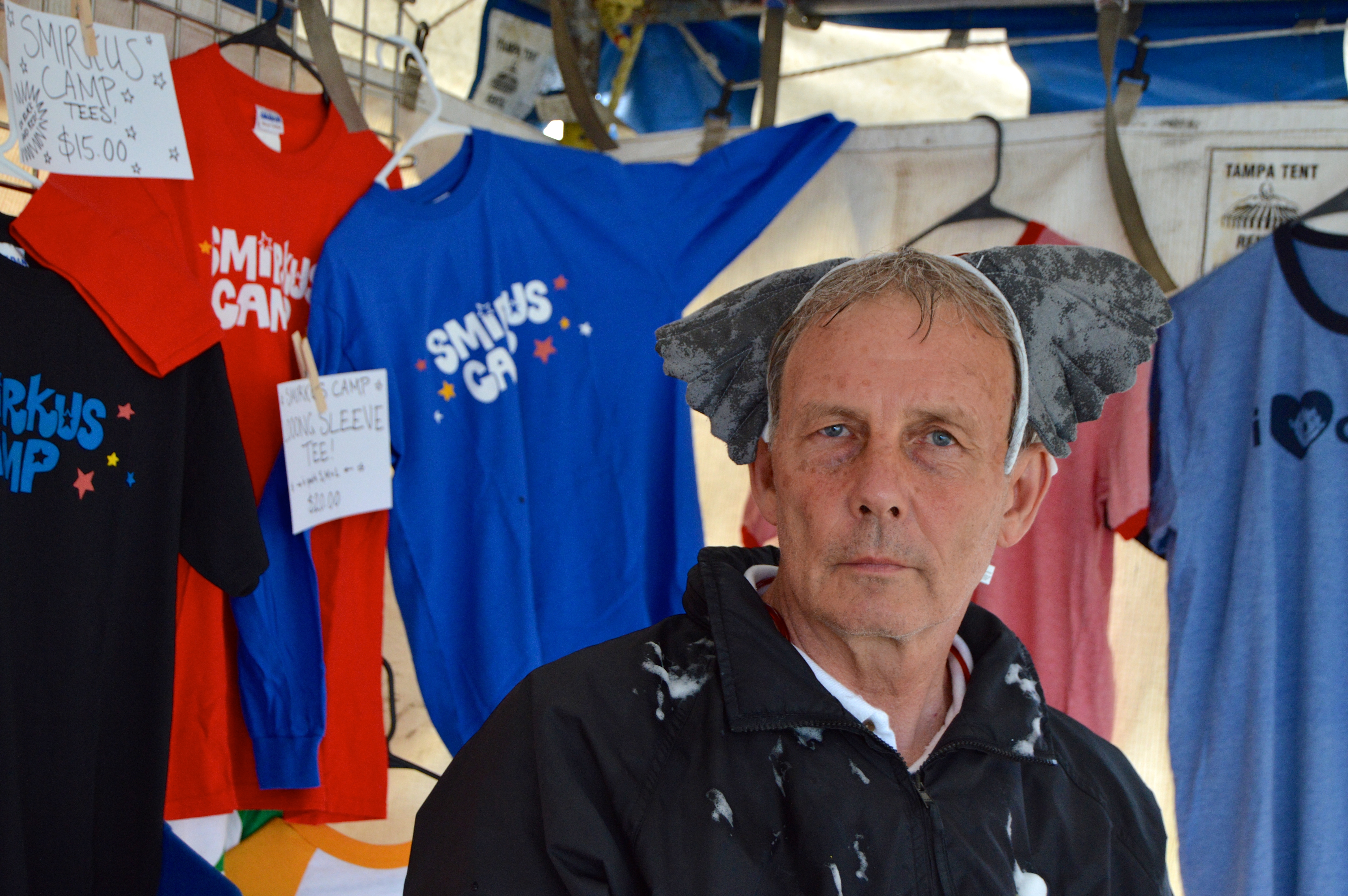 A long tradition upheld by Executive Director Ed LeClair- Being covered in pie and wearing elephant ears!