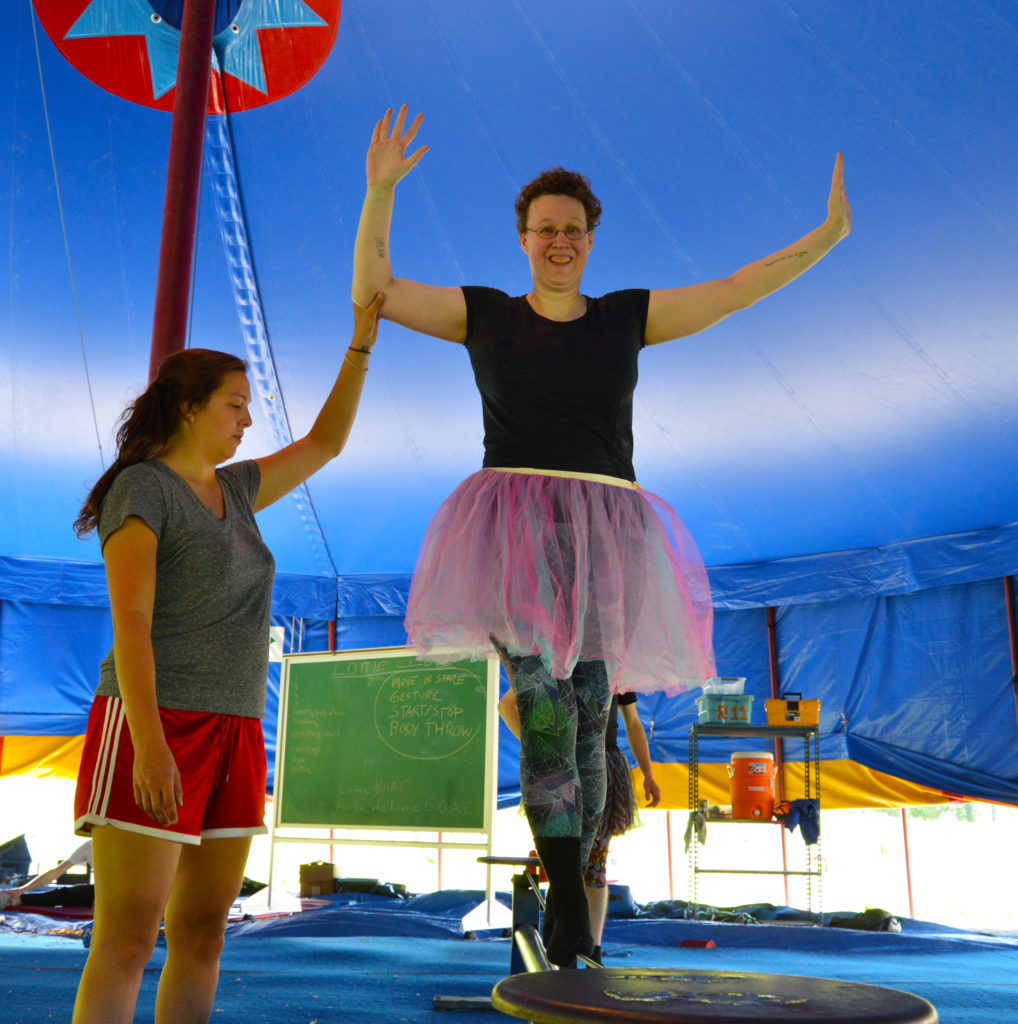 Kathryn on Tight Wire - Circus Smirkus Big Kid Camp