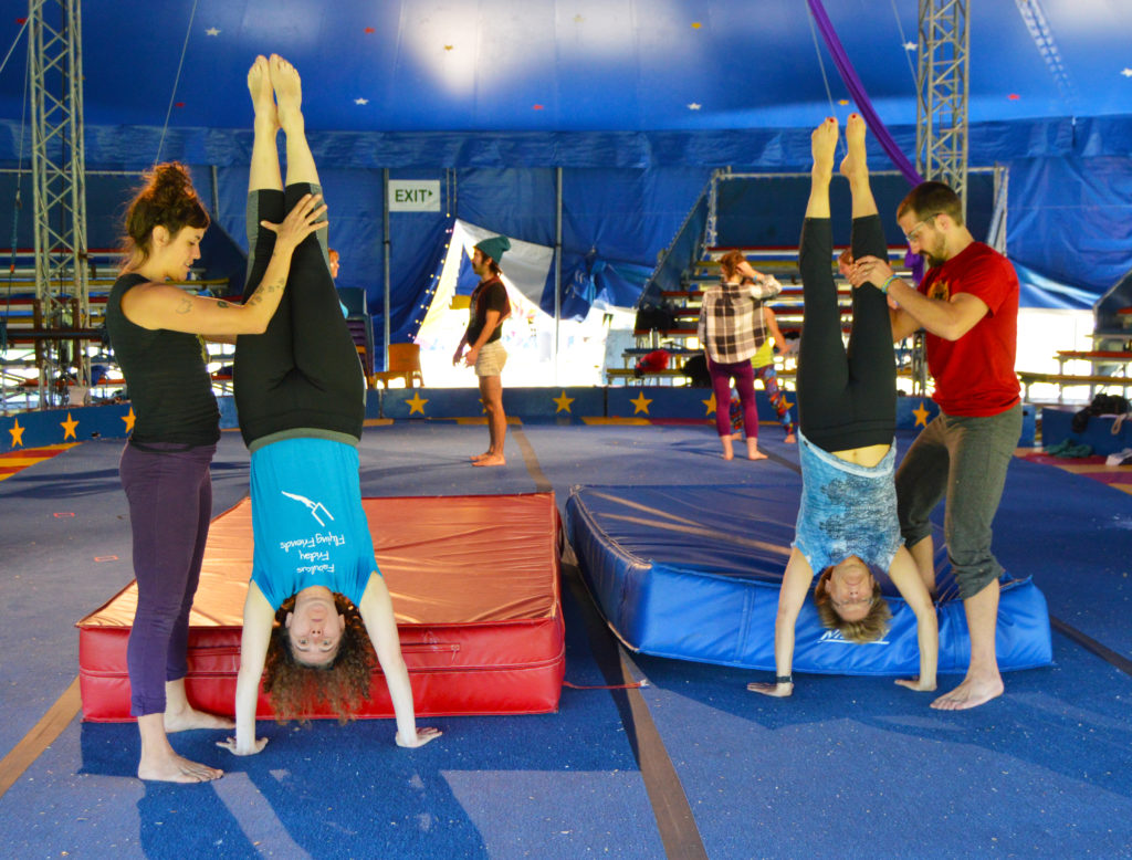 Handstands at Circus Smirkus Big Kid Camp